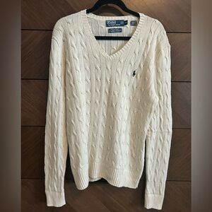Polo Ralph Lauren 100% Silk Cable Knit Sweater